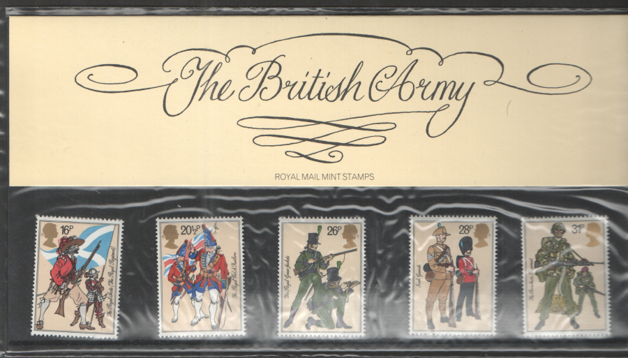 (image for) 1983 British Army Uniforms Royal Mail Presentation Pack 145